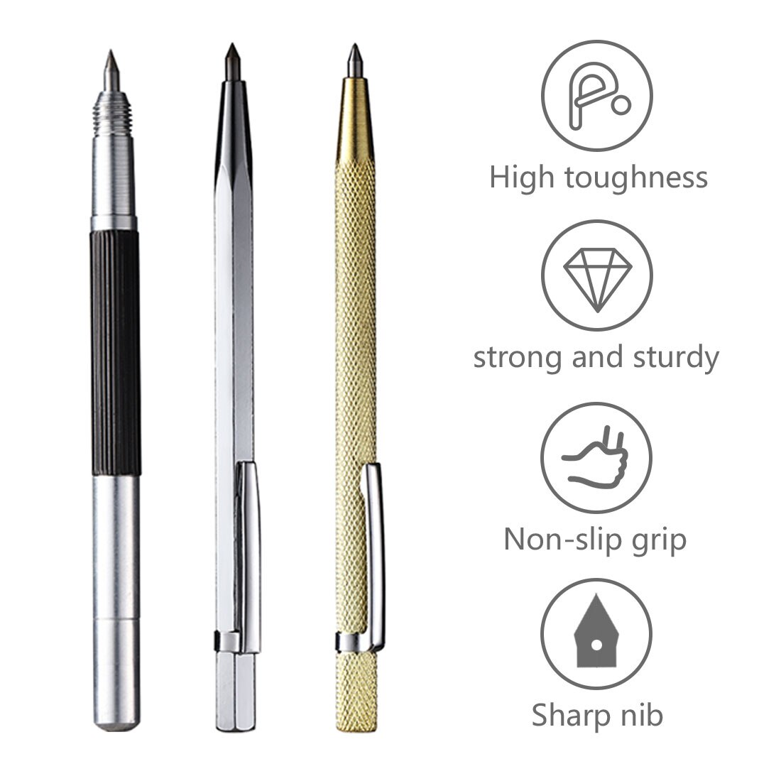 Glass Cutter Construction Tools Scriber Pen Marking Engraving Tools Glass Ceramic Marker for Glass Metal Wood Marking Tools