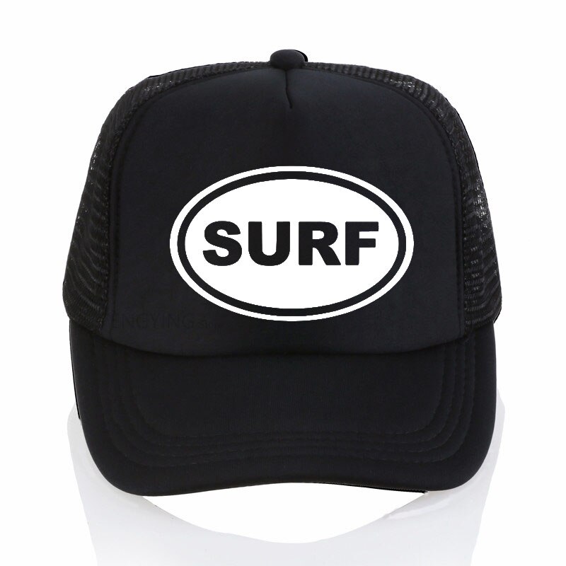 Swimming Surf Cap Hat summer Swim Pool Water Bathing mesh cap Casual Adjustable baseball cap: black
