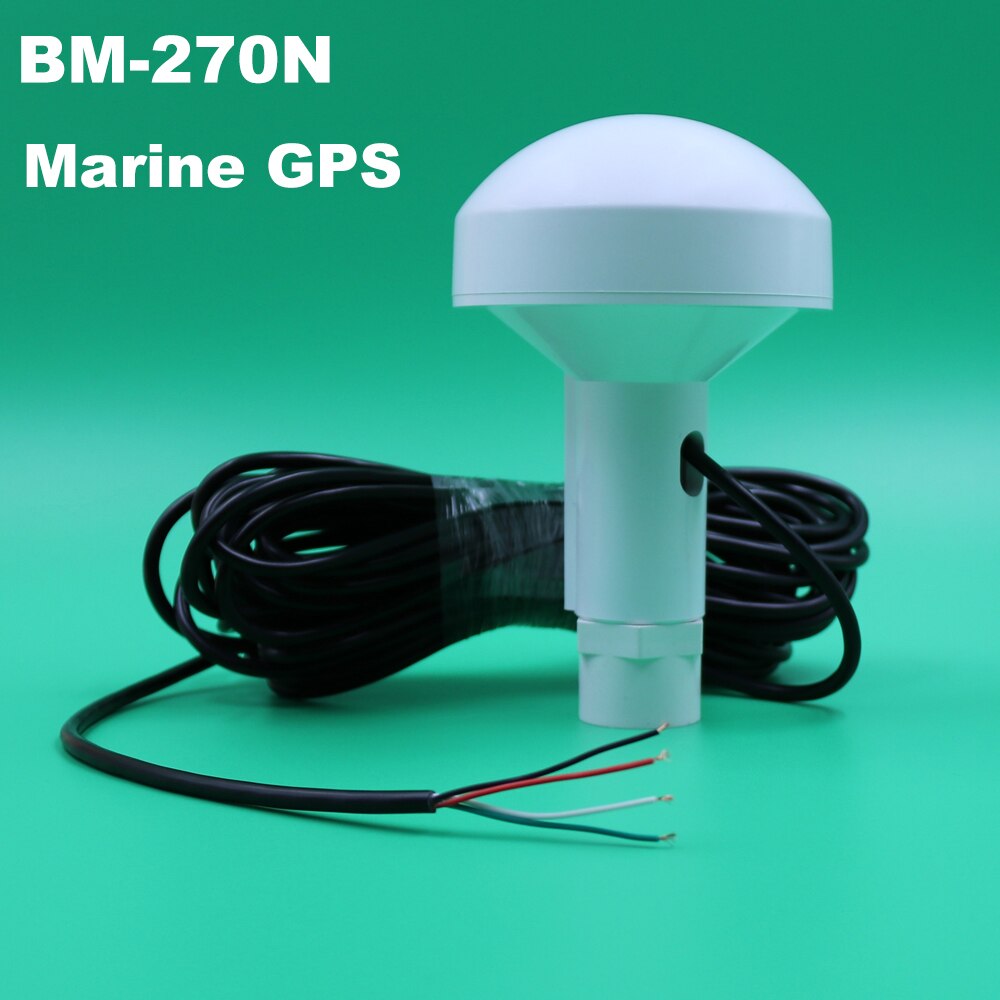 Baudrate 4800 Marine GPS ontvanger Antenne, RS232 boot marine GPS ontvanger antenne met module, paddestoelvormige case, BM-270N