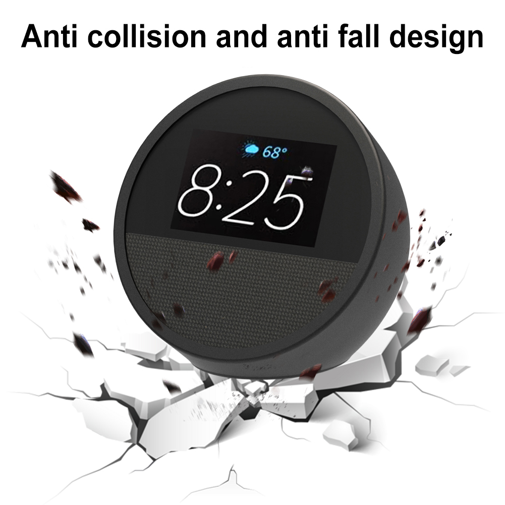 Luidsprekerhoes Beschermhoes voor Echo Spot 2024 Luidsprekerbeschermhoes Anti-kras Siliconen stofdichte hoes voor Echo
