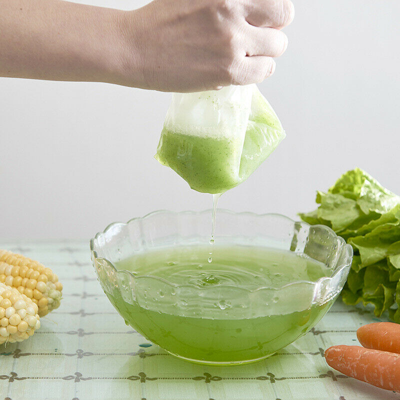 1PC Reusable Food Filter Fine Mesh Nylon Nut Milk Cheese Bean Muslin Cloth Bag Cold Brew Coffee Tea Filter Nets