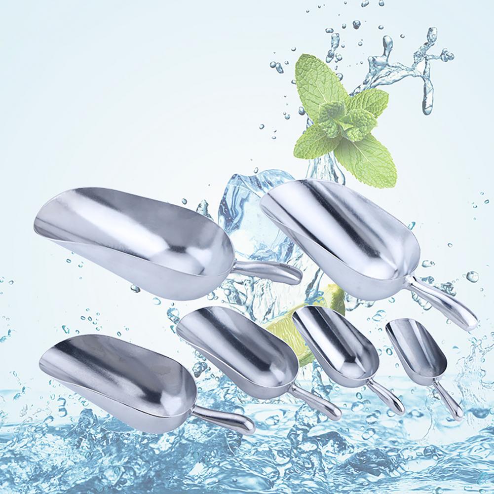 8-13Inch Rvs Ijskrabber Verdikte Hittebestendig Aluminium Praktische Voedsel Graan Schop Voor Koffie suiker