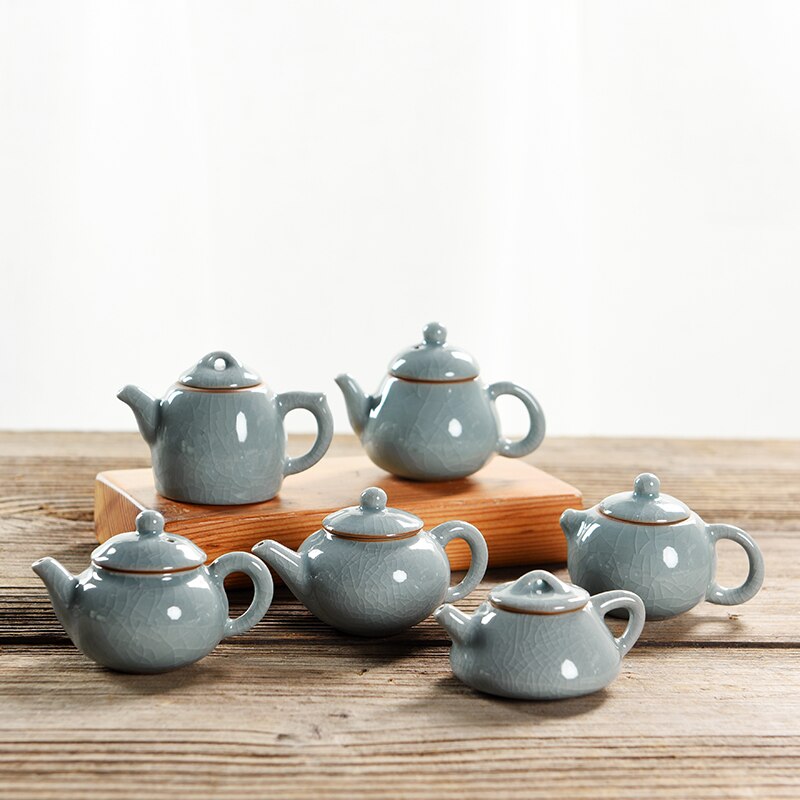 1PC 100ml Mini Teapot Pocket Hand Pot Small Fingertips Tea Tray Decoration Tea Play Classic Pot Bubble Tea Cup