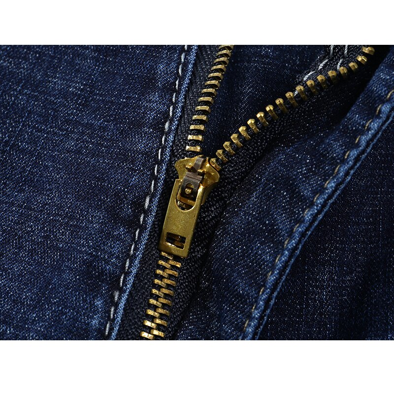 Kstun sommarjeans för män stretch ljusblå jeansbyxor slim straight regular fit casual herrkläder