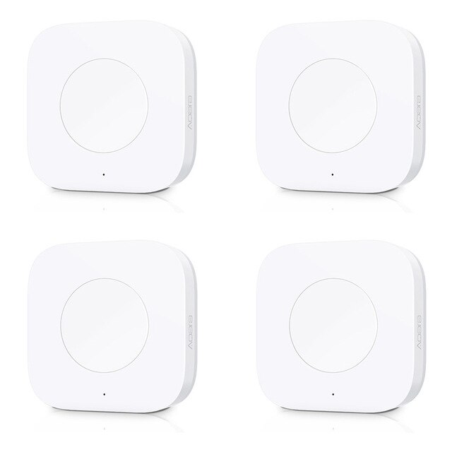 Aqara smart trådløs bryter nøkkel innebygd gyro multifunksjonell fjernkontroll zigbee wifi bryter for xiaomi mijia smart hjem: Uten gyro 4 stk