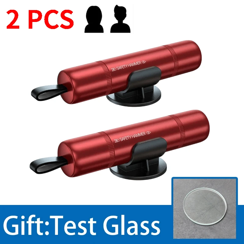 Emballage anglais complet pour grossiste Dropshipper 2 en 1, marteau de sécurité pour voiture, brise-verre d'urgence, outil de sauvetage pour couper la ceinture de sécurité: Grey