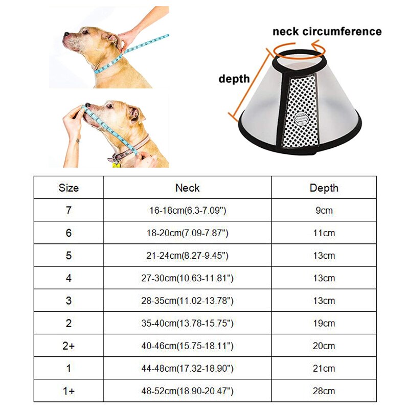 Zachte Hond Kat Cone Kraag Voor Na Chirurgie Anti-Bite Lik Hond Herstel Kraag Elizabethaanse Doorschijnende Herbruikbare Zachte Hond kegel