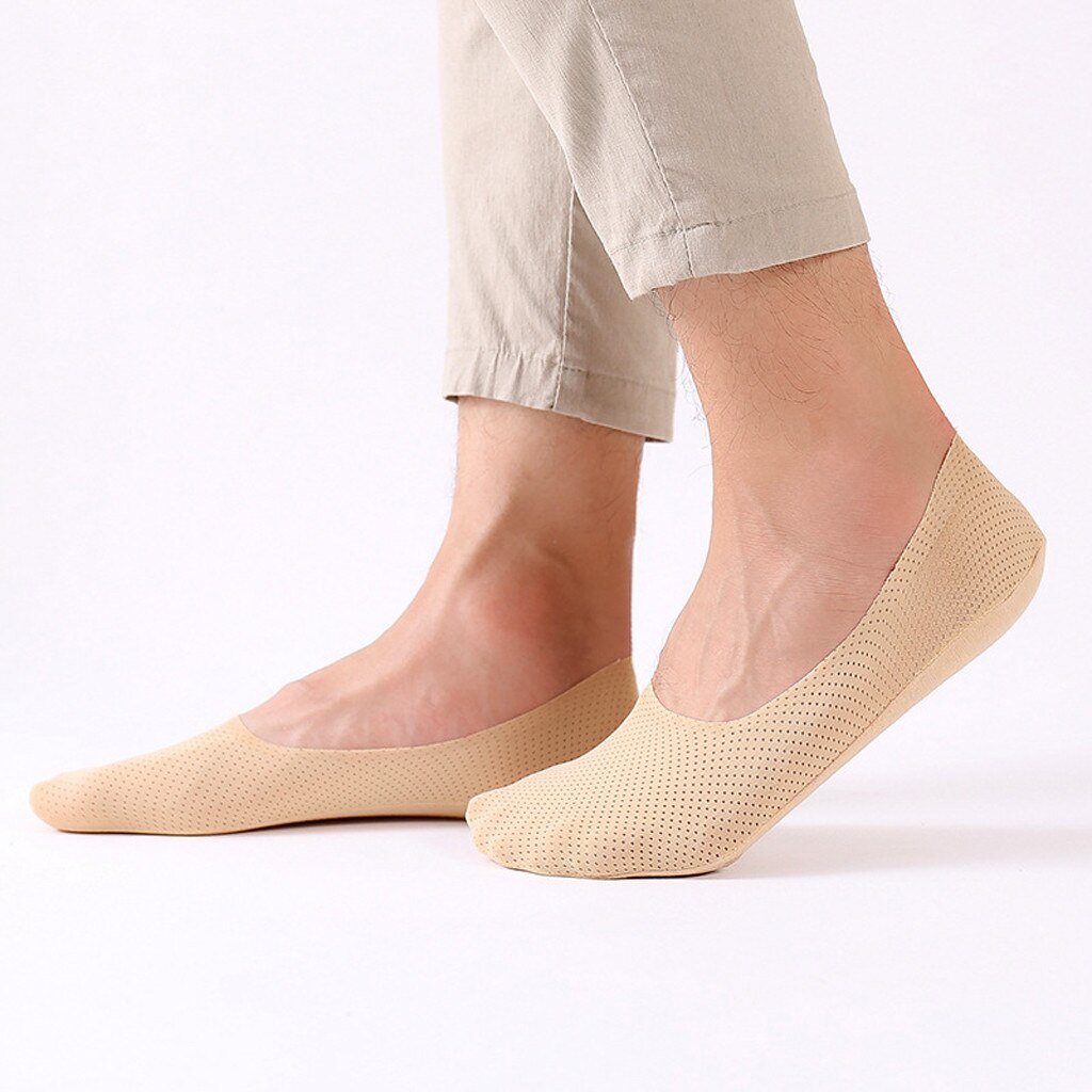 Sokken Ademende Ice Zijden Sokken Mens Katoen Ijs Zijde Zacht Antislip Dunne Sport Set van 3 Sok