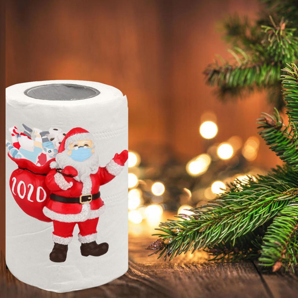 1 rulle julenisse claus toiletpapir sjovt prank tissue