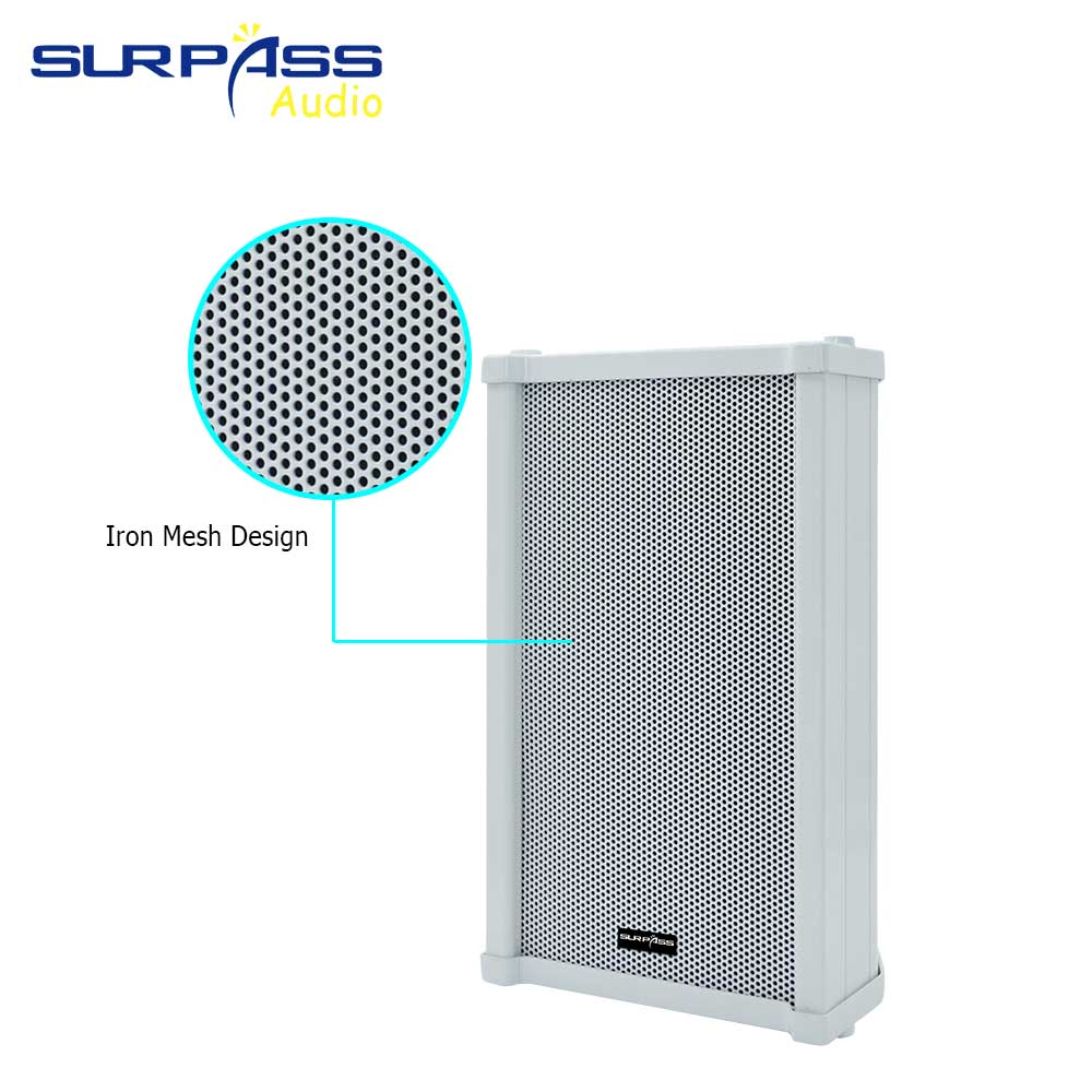 All Weather Waterproof Outdoor Columnn Speaker Wall Mount IP PA System Stereo Sound 10W Speaker Public Address HiFi Loudspeaker