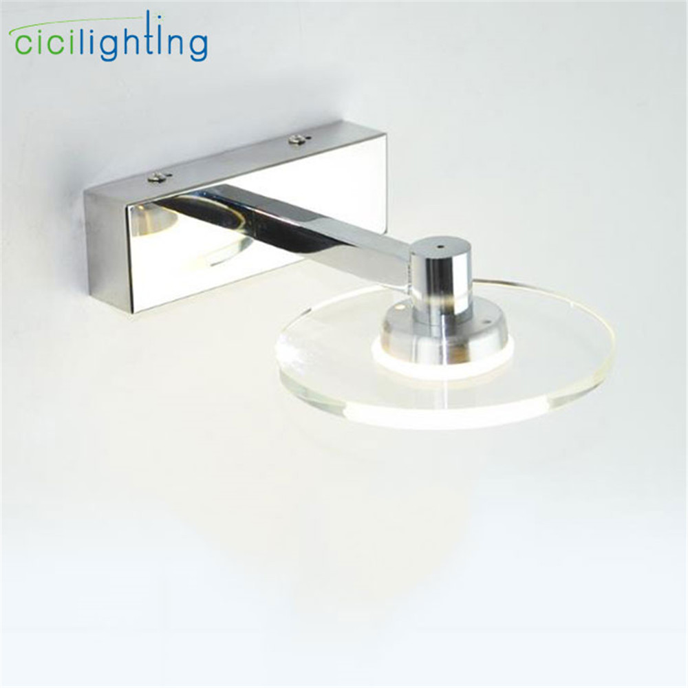 5W LED Crystal Vanity Wall lamp Stainless Steel Adjustable LED bathroom mirror lights Vanity toilet led wall lighting