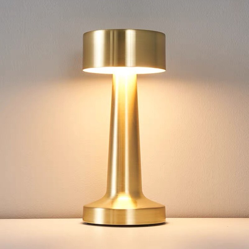 Retro Bar Tafellamp Koffie/Restaurant Sfeer Decor Licht Led Touch Sensor Draadloze Nachtlampje Usb Oog Beschermen Lezen lamp