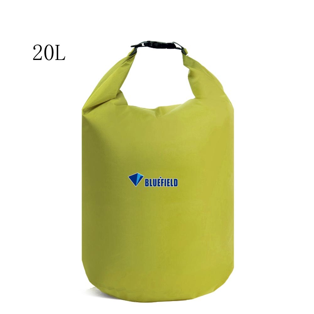 Waterproof Pouch 10L 20L 40L Water Bags Waterproof Bag Storage Dry Bags Canoe Kayak Rafting Dry Bag with Adjustable Strap Hook: 20L Green