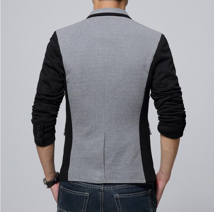 Männer Blazer Männer Luxus Woolen Blends Patchwork Dünne Klage Jacken Business Männlichen Blazer M-6XL