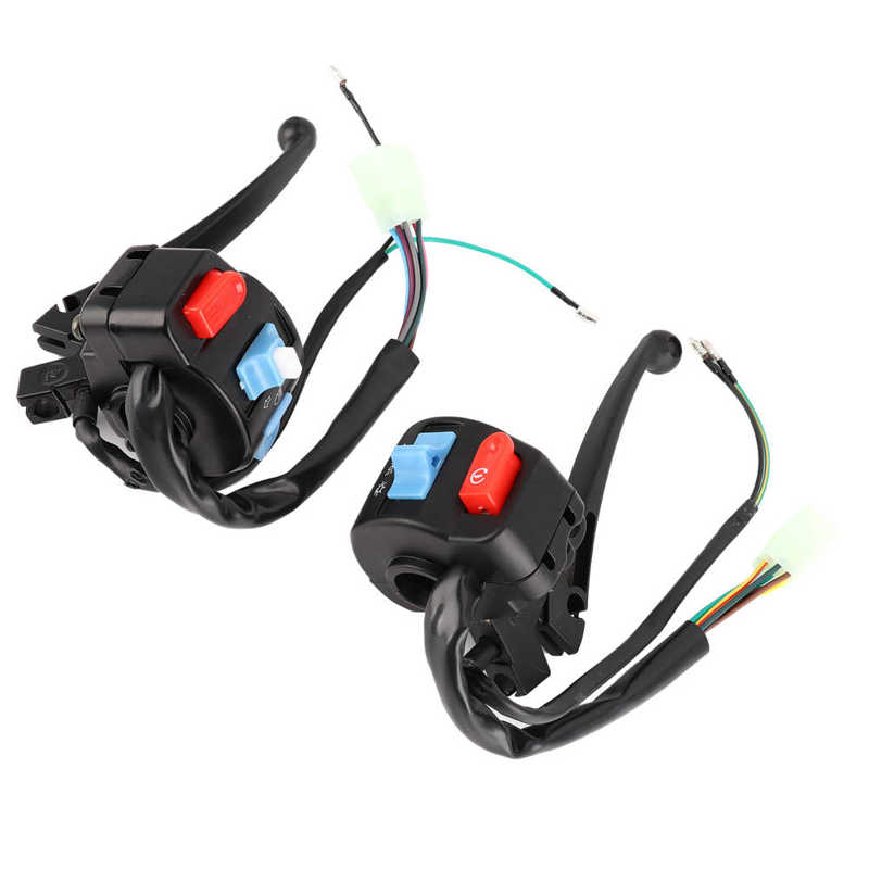 brake system Auto Parts Pair Motorcycle Front Brake Assembly Caliper Master with Handlebar Switch Button Universal automobiles