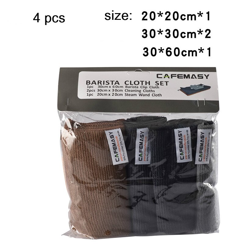 Super Absorbent Towel Barista Towel Rag Bar Coffee Machine Cleaning Cloth Tableware Household Cleaning Towel Kichen Tools: 4pcs set 2
