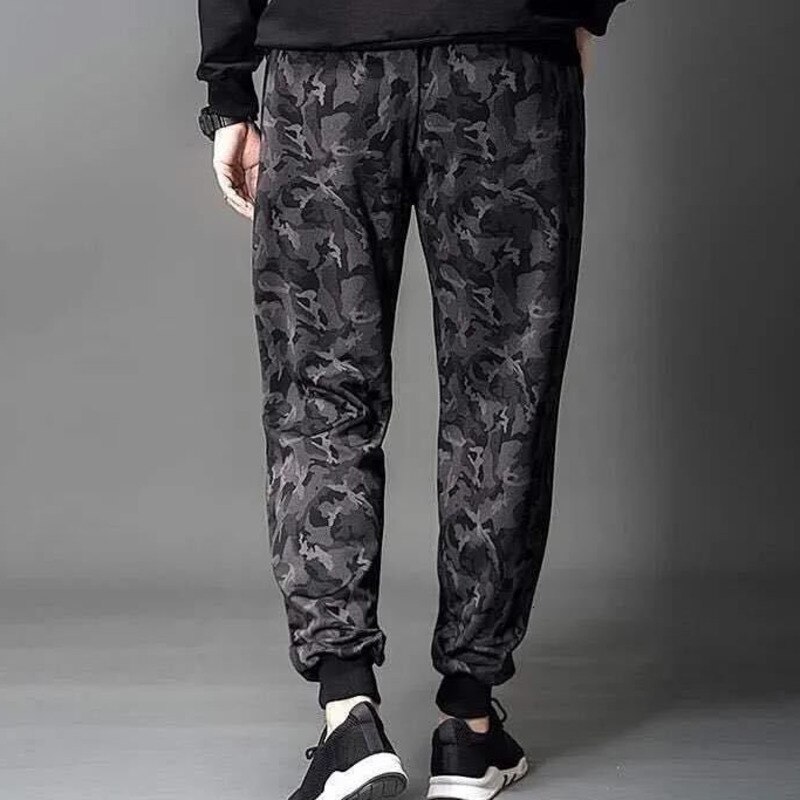 Casual joggers mænd joggingbukser bukser herre tynd is silke hurtigtørrende bukser trend leggings slim fit fitness tøj