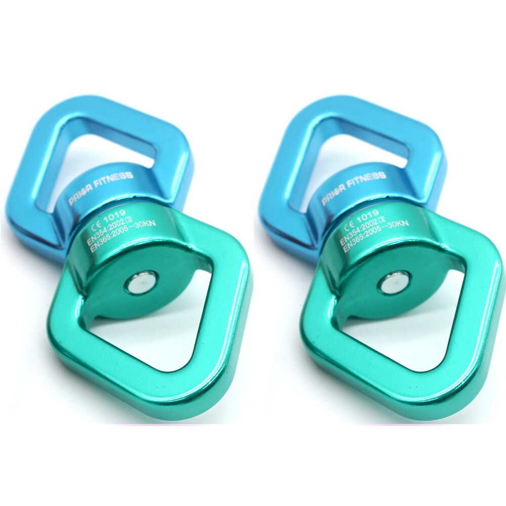 Kletter Wirbel Rotator - 30KN 3000kg - Sicherheitsgerät für Fels Klettern Outdoor: Blau Grün