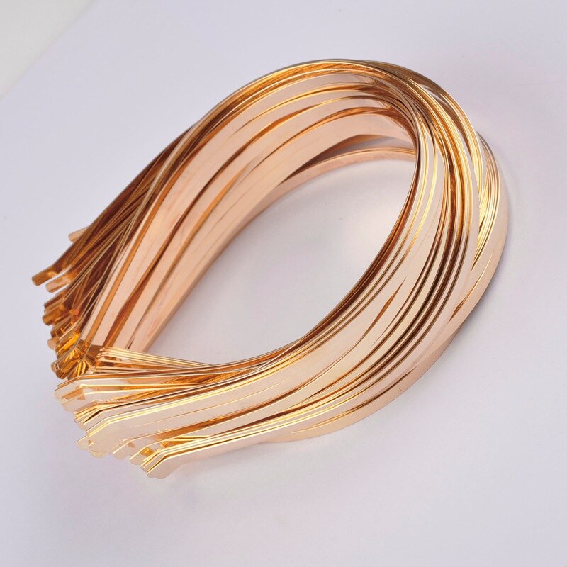 3 Mm 100 Pcs Metalen Hoofdbanden Head Band Haar Sieraden Maken Accessoires Rhodium/Zwart/Kc Goud/Goud plated: KC Gold