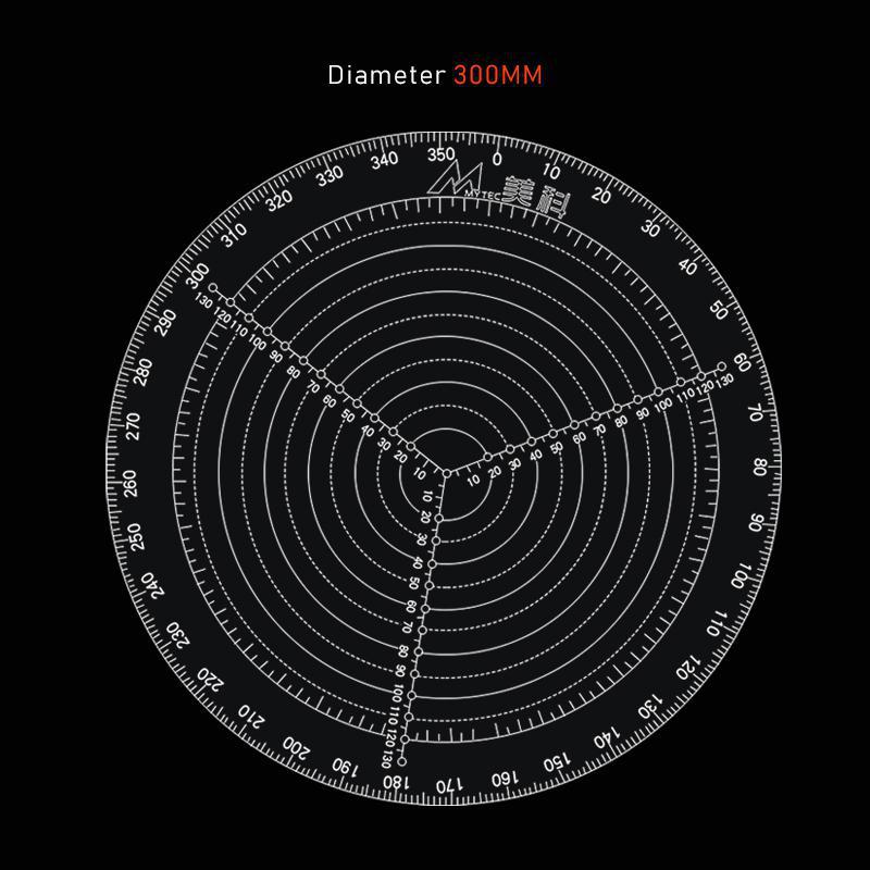 200Mm/300Mm Center Finder Markering Tool Helder Acryl Tekening Kringen Voor Houtwerk Craft