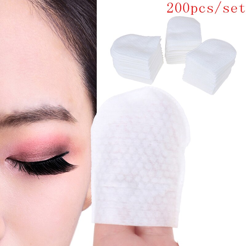 200pcs/Pack U-shaped Pocket Cotton Pad Makeup Facial Cotton Pads Soft Cosmetic Pad with Storage Box for Face Make Up Removing