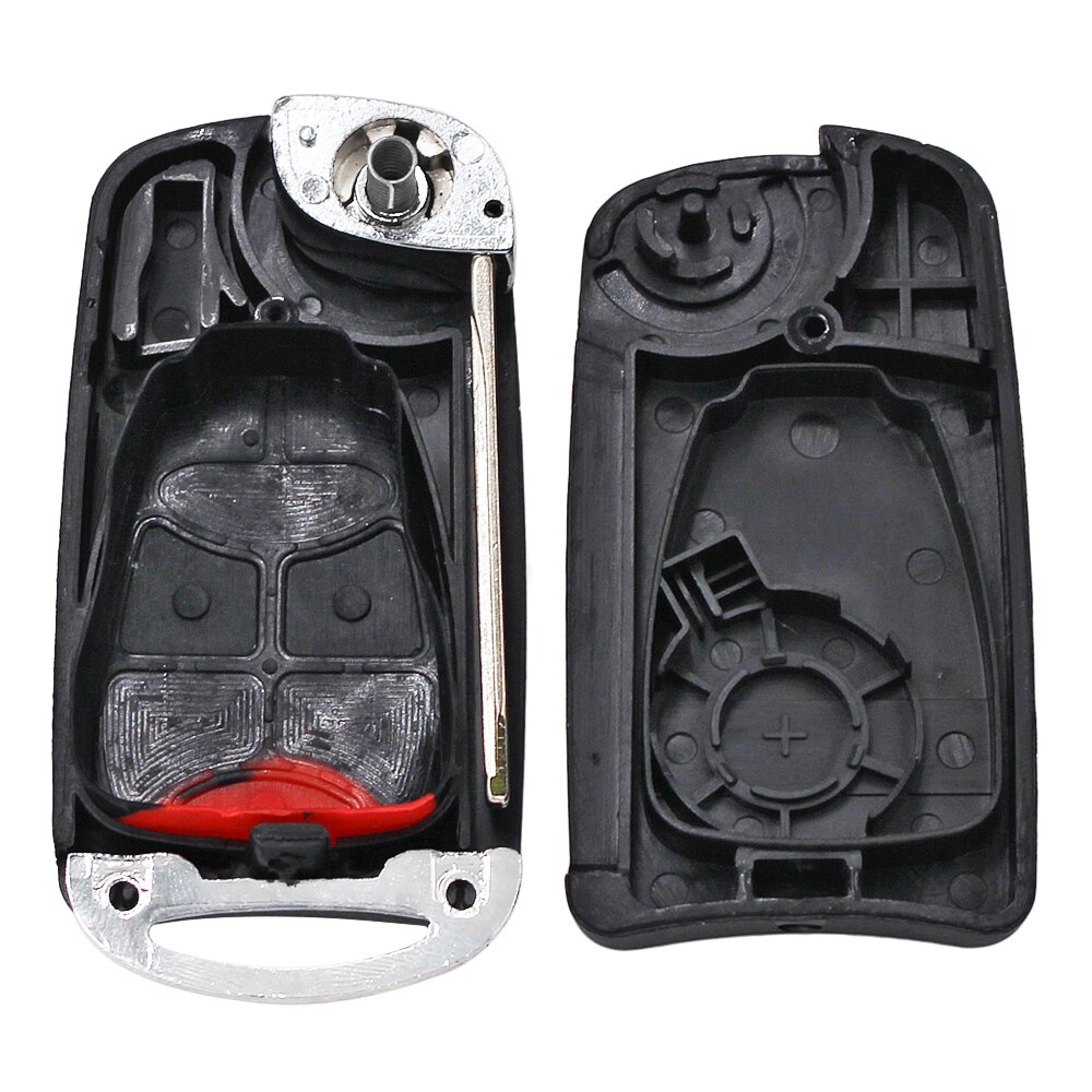 Carcasa plegable para llave de coche, carcasa de 2/3/4 botones para Dodge Grand Caravan, cargador de Ram para Chrysler Town y Country PT Cruiser