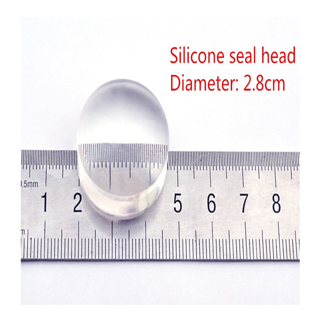 2.8Cm Transparant Siliconen Stamper Stempelen Voor Nagels 1 Pcs Diy Stempel Voor Decoratie