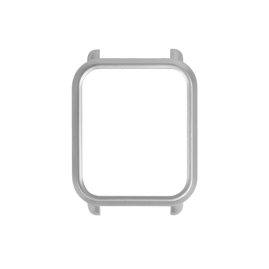 Funda protectora para reloj de PC para Xiaomi Huami Amazfit Bip Bit Youth Watch PC Shell Frame para accesorios de reloj Amazfit Bip: Slilver
