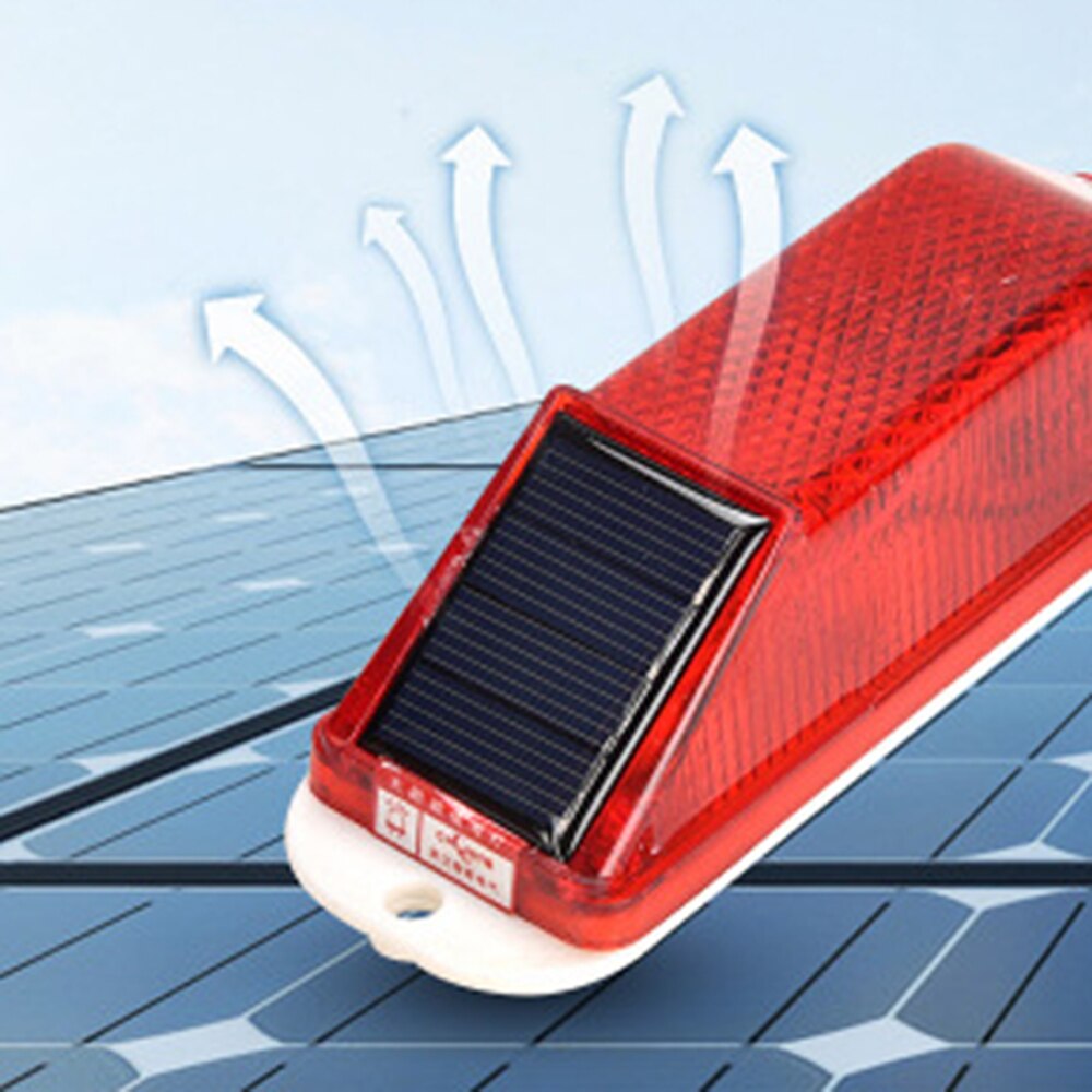Car LED Warning Light Traffic Caution Lights Night Driving Single Lights Universal Waterproof Lamp Solar Powered Car Accessories