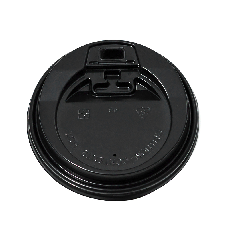 12 oz lub 16 oz grube jednorazowe wieczko kubka herbaty mleka sojowego mleka robić kawy napój kubek pokrywa czarny i biały przełącznik pokrywa