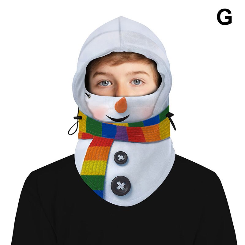 Mascarilla deportiva de seguridad para niños, máscara con capucha 3D, exterior, cálida, CNT 66: g