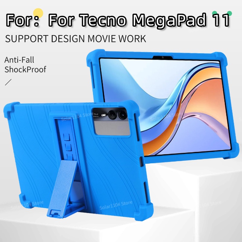 For Tecno MegaPad 11 10.95-inch Tablet with Multi-Angle Adjustable Stand Kid-Friendly Shockproof Case