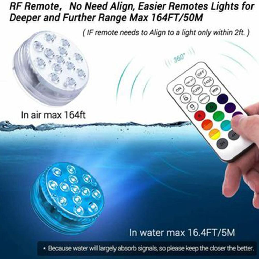 13 Led Licht Rgb Multi-color Duiken Licht Waterdichte Led Licht Kleurrijke Licht Afstandsbediening Licht Draadloze Controle