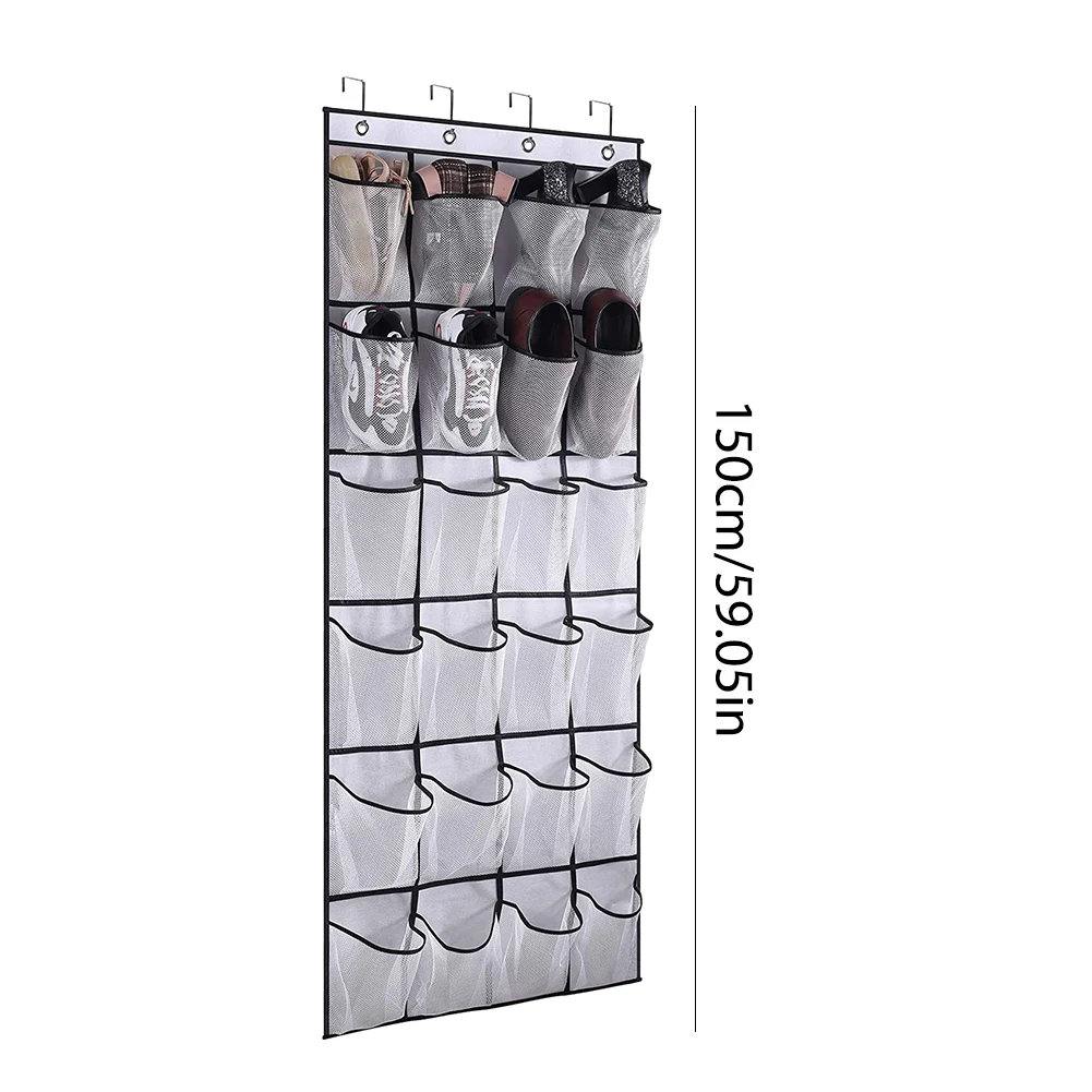 Hoedenorganizer Hoedenrek 24 diepe zakken met 2/3 haken Display Baseball Caps Collectie Hoedenorganizer Houder voor muurdeur