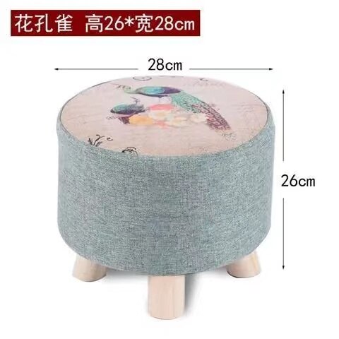 Hause Sofa Runde Hocker Tuch Kunst Wohnzimmer Tee Tisch HüGel Holz Kreative Kleine Fuß Hocker Sattel freundlicher Hocker Bank: 05