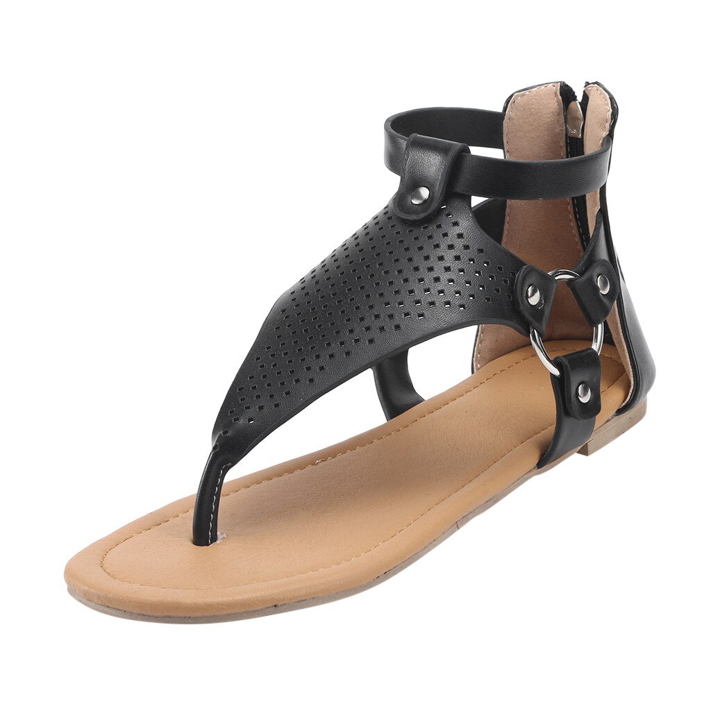 Women Sandals Women Summer Sandals Plus Size 43 Flat Sandals Female Flip Flop Casual Beach Shoes Ladies Gladiator