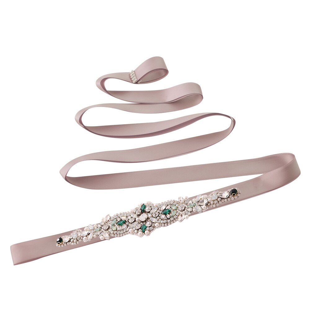 Grün Kleid Gürtel Grün Diamanten Gürtel für Hochzeit Gürtel Opal Strass Brautjungfer Dekorative Gürtel Braut Kristall Hochzeit Schärpen: Antiquität voilet