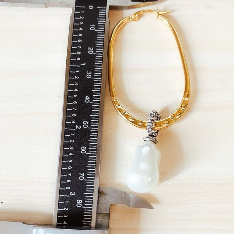 doré femelle boucles d'oreilles en forme de perle boucles d'oreilles japon corée rétro personnalité grand cercle en acier inoxydable: big