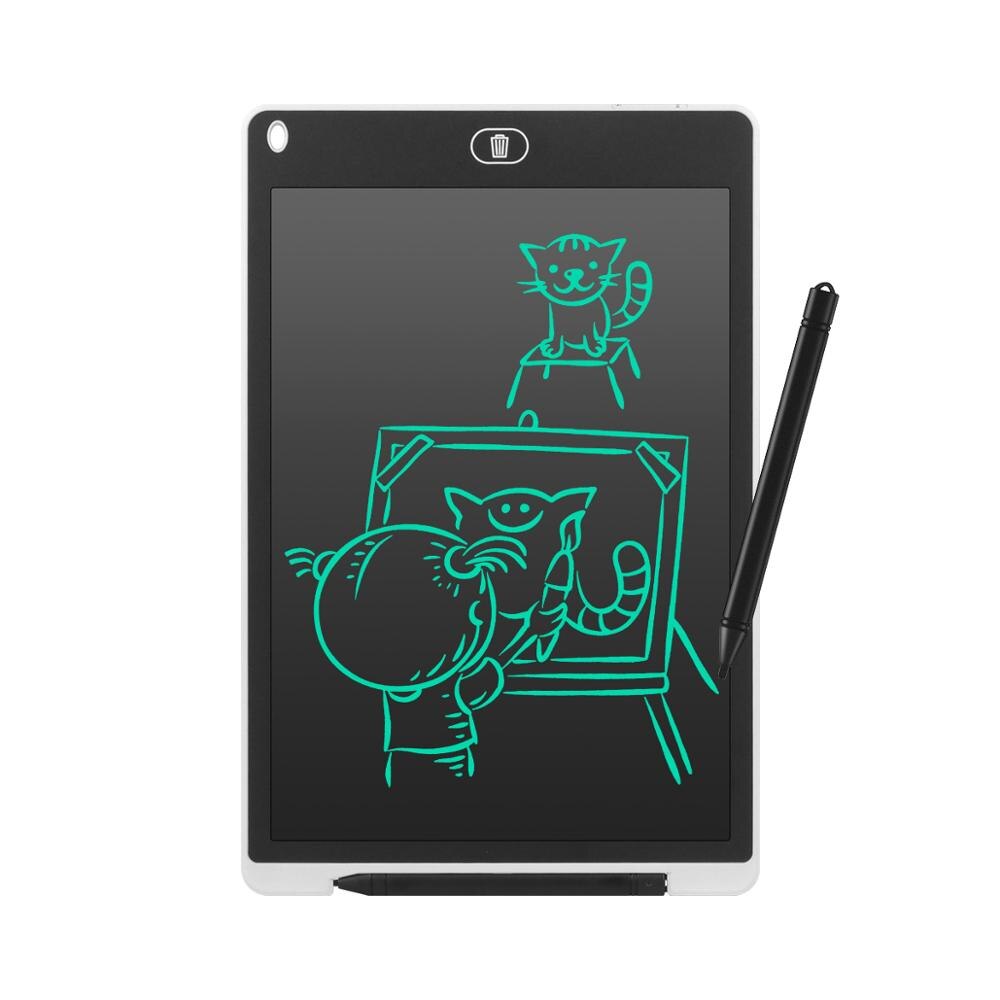 Lcd Tablet Elektronica Tekening Tablet Smart Lcd Schrijven Tablet Uitwisbare Tekentafel 12 Inch Licht Pad Handschrift: White