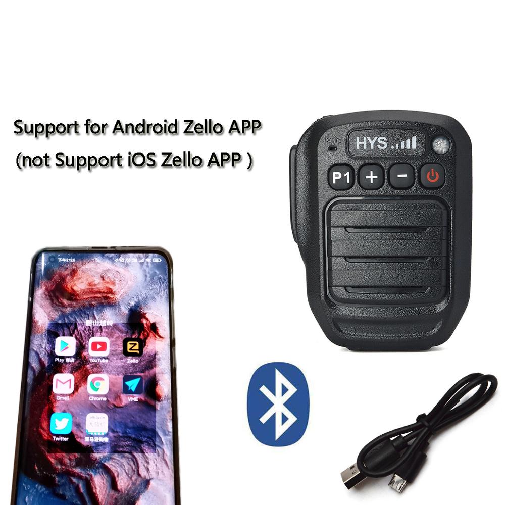Micrófono de altavoz PTT Bluetooth inalámbrico de mano para Android Zello ZelloWork Kodiak AZET