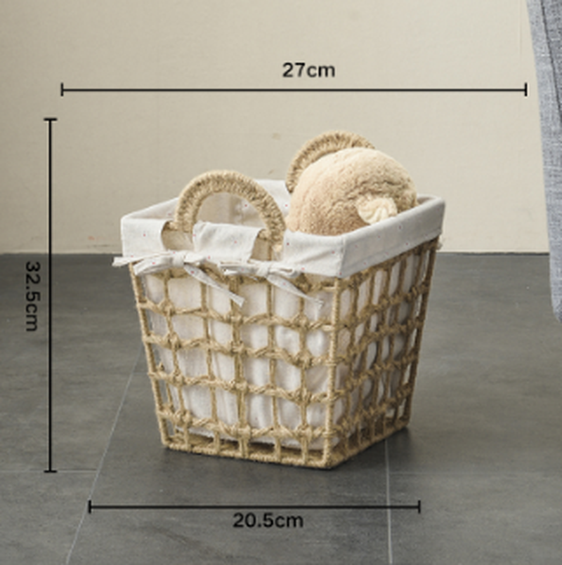 Stro Geweven Vuile Kleren Mand Vuile Kleren Opslag Mand Wasmand Speelgoed Opslag Mand Badkamer Wasmand