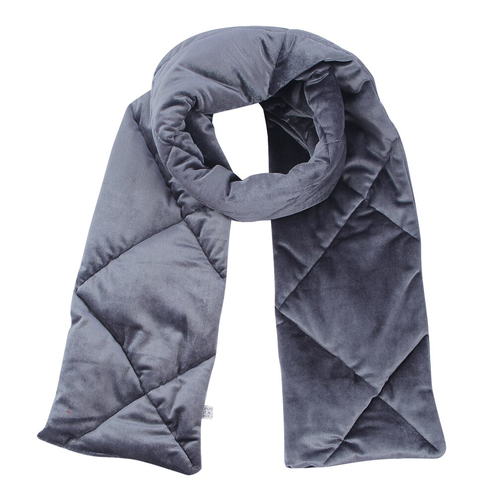 Foxmother brand 18cm*180cm vintergrå sammet pläd halsduk wrap sjalar