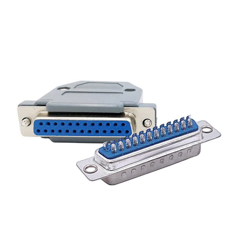 DB25 data cable connector plug VGA Plug connector 2 row 25pin port socket adapter female Male DP25: Female  Silverly