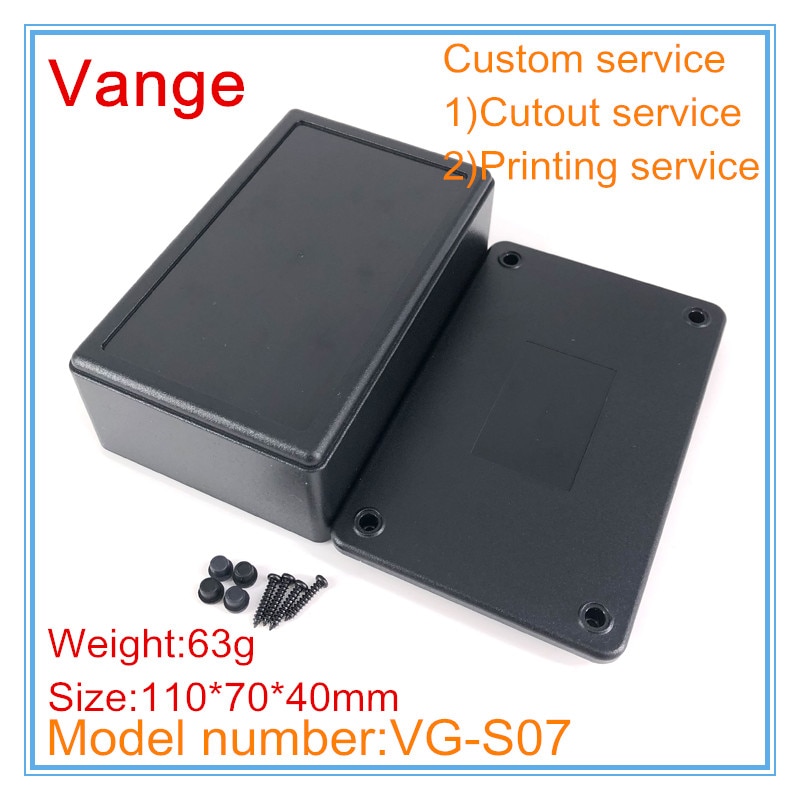 5 teile/los spritzguss, der IP54 DIY ABS kunststoff gehäbenutzen Kasten elektronische projekt 110*70*40mm mit schneiden-aus-Service