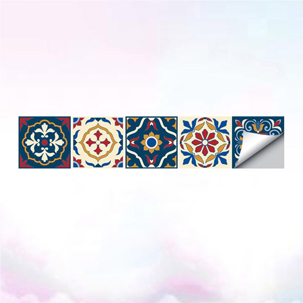 Splicing Wallpaper Border Sticker Simulation Tiles Waist Line Wall Sticker Self Adhesive Border Decal for Bathroom Ki: As Shown 3