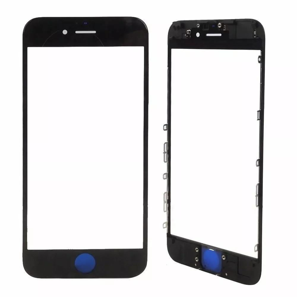 Outer glass For iPhone 5 5s 6 6s plus 7 8 Repair Parts Screen front Glass Display Front Frame + Glue Bezel + OCA