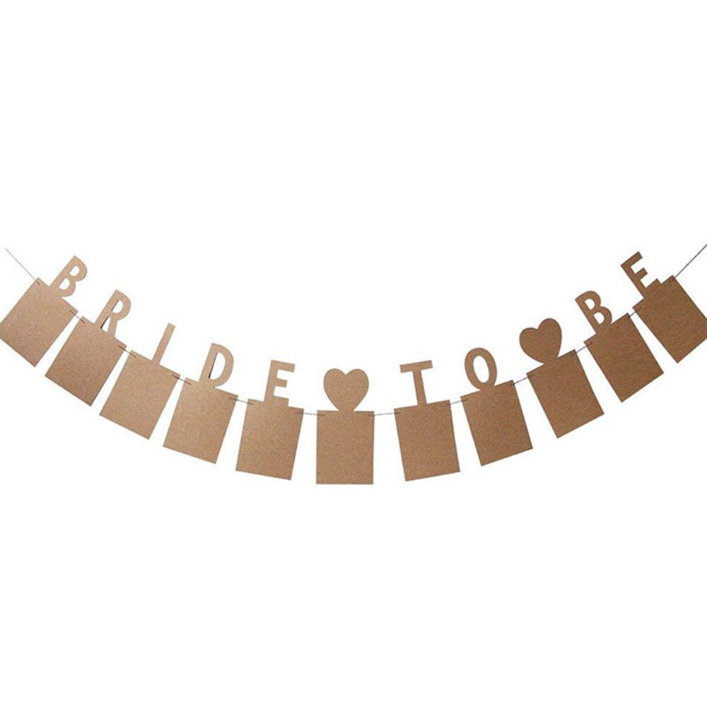 Bride To Be Photo Banner Bride Bunting For Wedding Decoration And Bridal Shower Party Supply: Beige