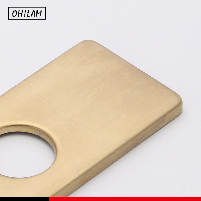 6 &quot;Chrome Circulaire Kraan Plaat Rozet Geschikt Voor 4 Inch Sink 3-Naar-1 Gat Badkamer Vanity wastafelmengkraan Cover Dek Plaat