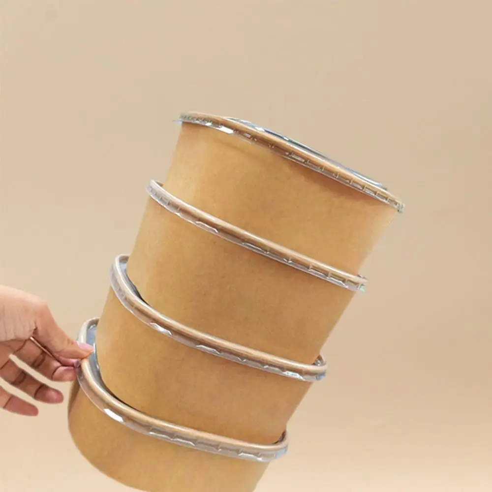 Quadratische Kraftpapier-Quadrat-Lunchbox, Einweg-Lunchbox, schnell-Lebensmittel-Verpackungsbox, Papierschalen mit Deckel, quadratische Bento-Boxen für Höhle Haushalt