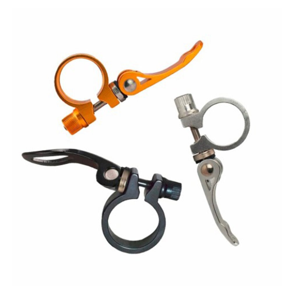 5 Colors Aluminum Alloy Bicycle Quick Release Seat Tube Clamp Mountain Bike Rack Seat Tube Clamp Lock